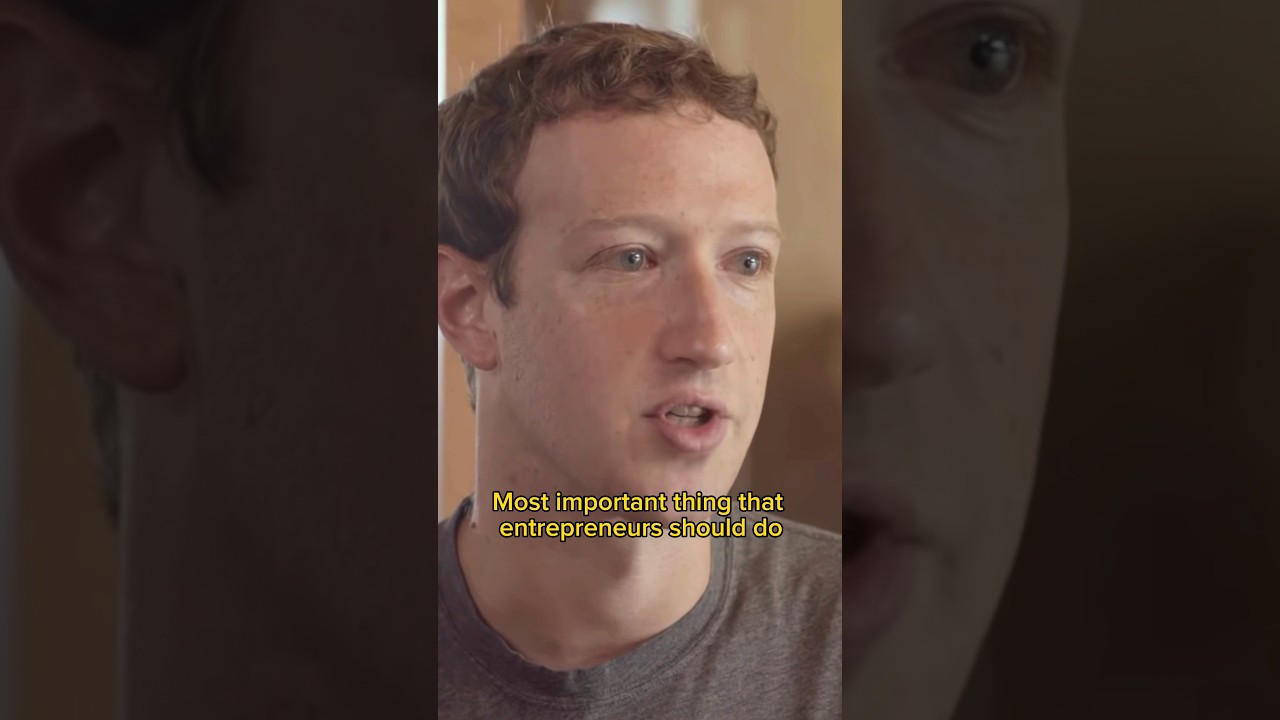 🧠 Zuckerberg: DON’T just start a company! #technology #business #tech #startup