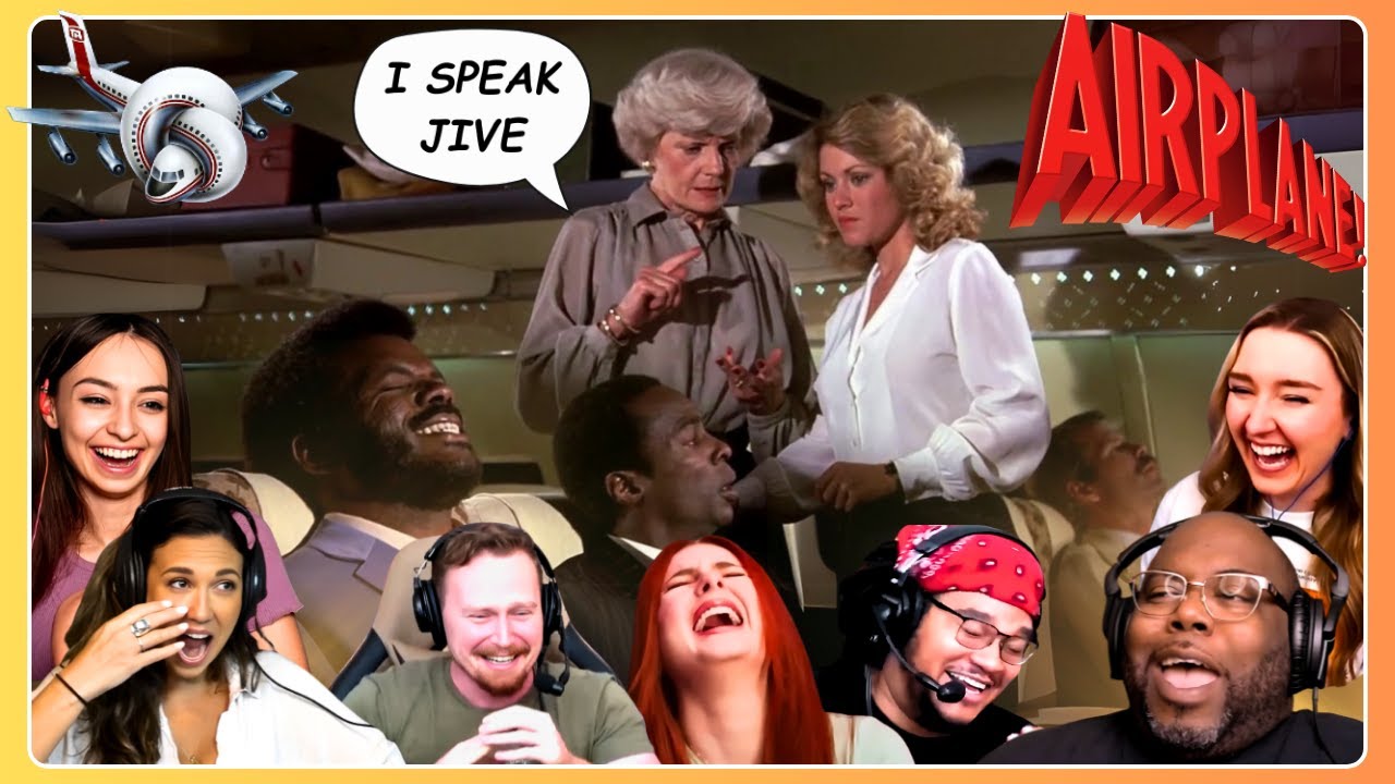 BEST “I Speak Jive” Reactions 😆 Airplane! (1980) First Time Watching Movie Reaction Compilation