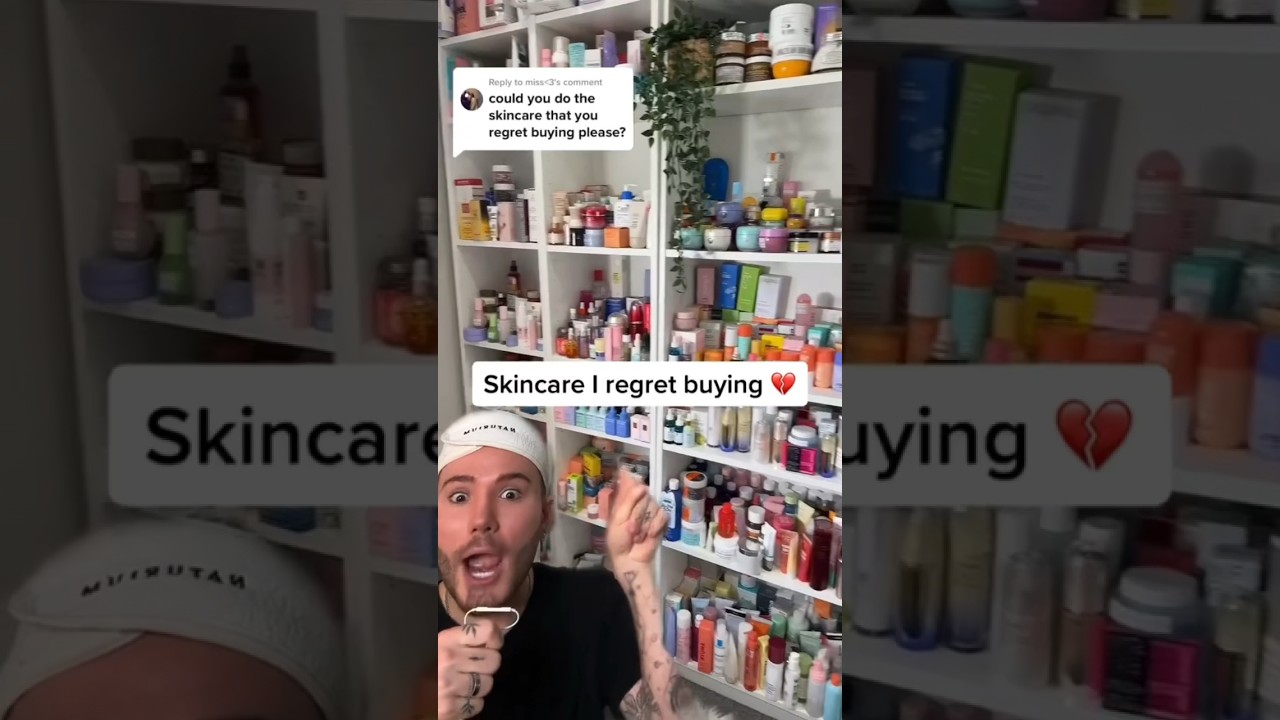 SKINCARE I REGRET BUYING!😱(follow for more!💗) #beauty #skincareroutine #skincare #skin #beautytips