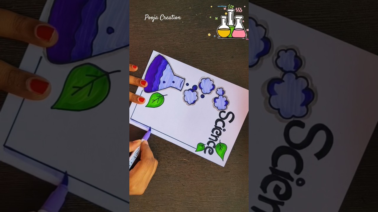 Science, Chemistry, Biology Project Design/ Physics Border Designs/ Project Work Designs #shorts