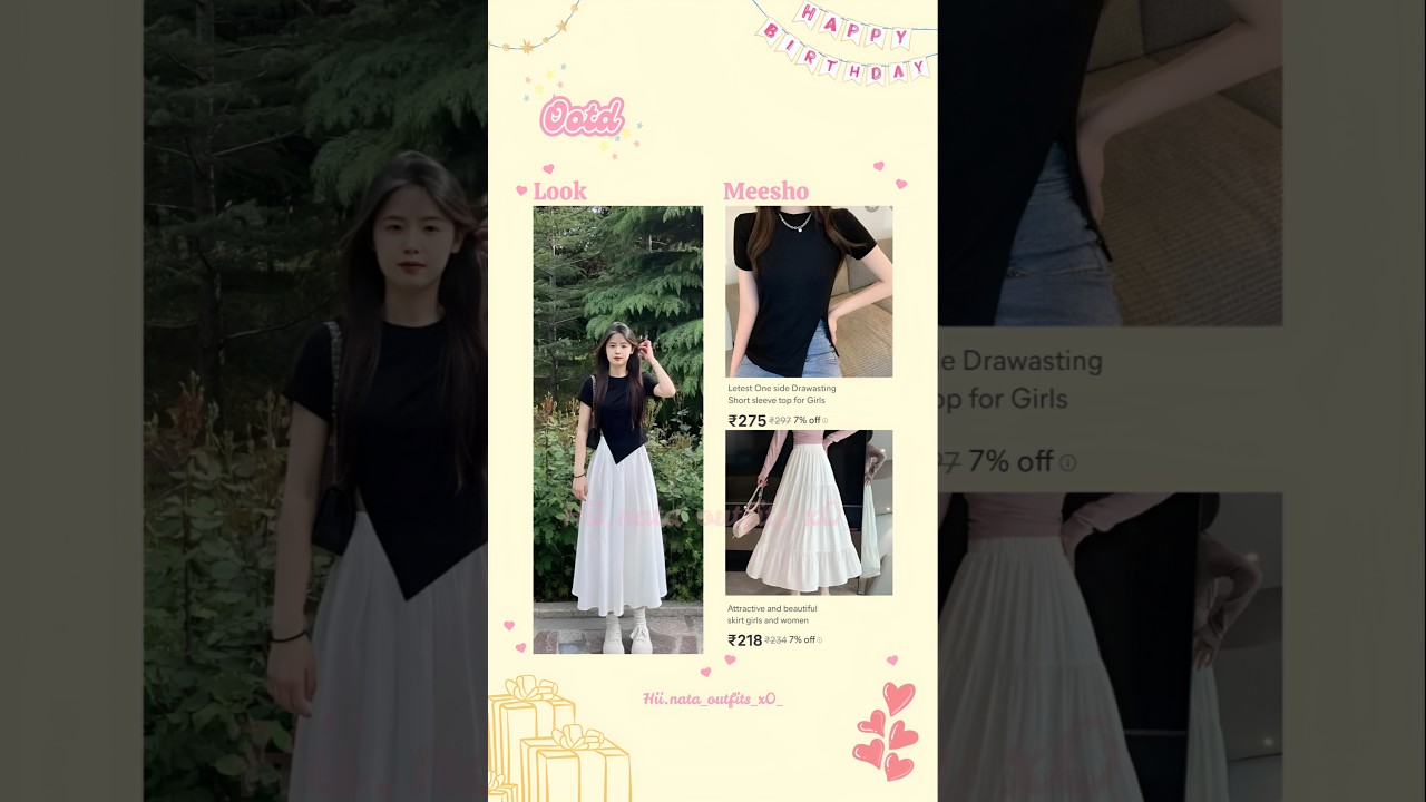 Birthday outfit ideas meesho 💖 | #meesho #meeshohaul #fashion #aesthetic #meeshofinds #viralshorts