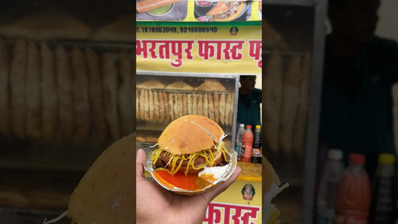₹5 Ka Paneer Noodles Burger | Street Food India #shorts #burger #trending