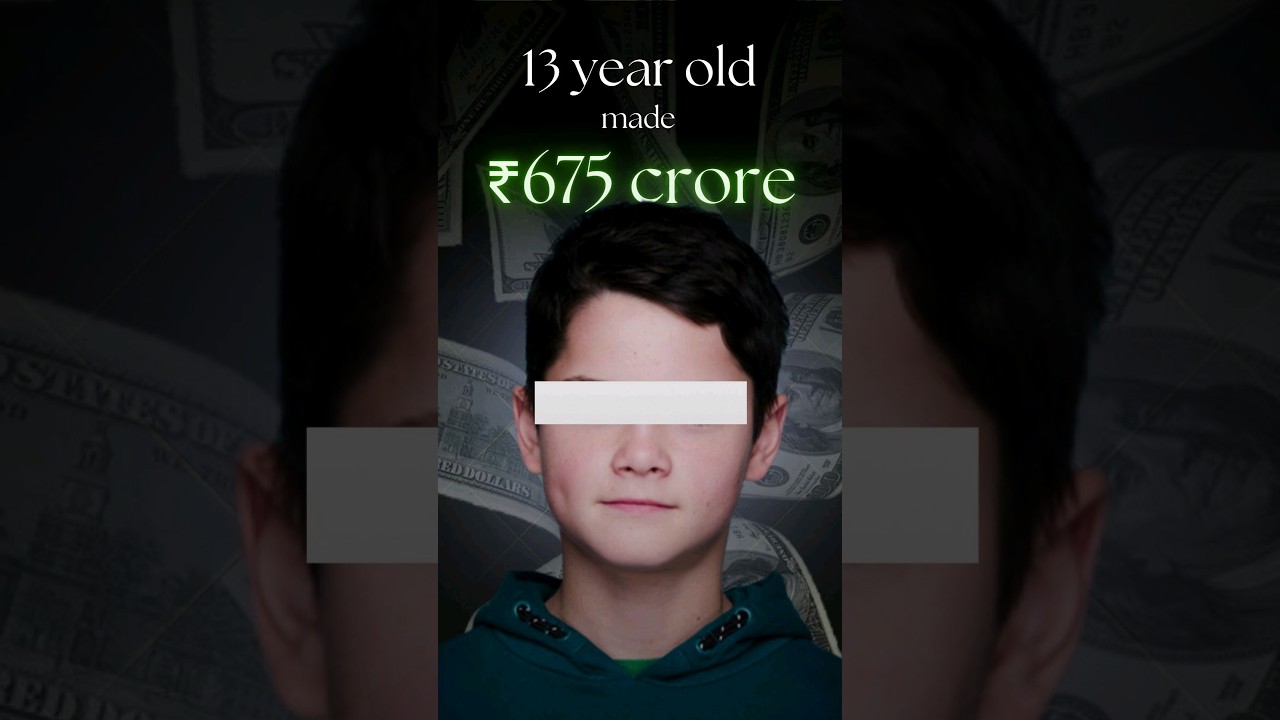 13 year old makes 675 Crores HOW ?? #shorts #trending #bitcoin
