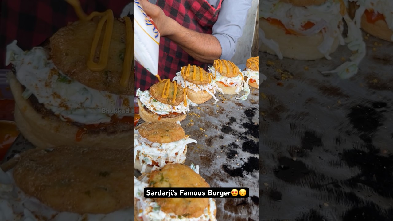 Sardarji’s Famous Burger😍☺️|| Indian Street Food