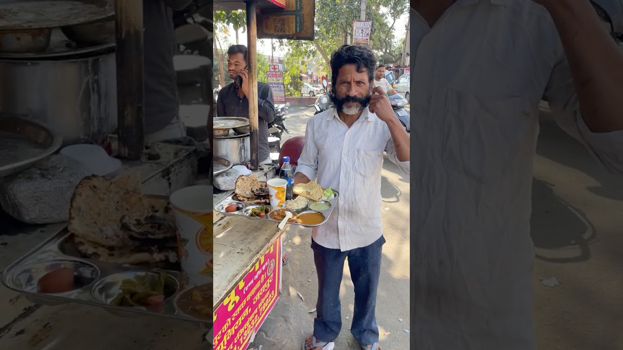 ₹160,190 Biggest Maharaja Amritsari Naan Thali | Street Food India #shorts #trending #thali