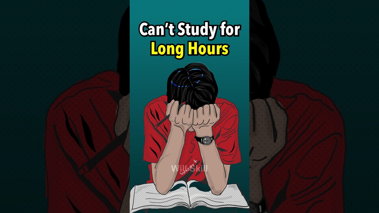 How to focus on studying for long hours #studytips #shorts