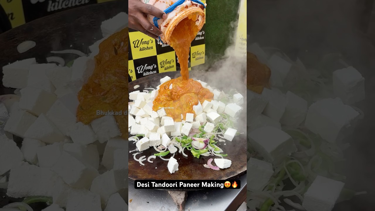 Desi Tandoori Paneer Making😍🔥|| Indian Street Food