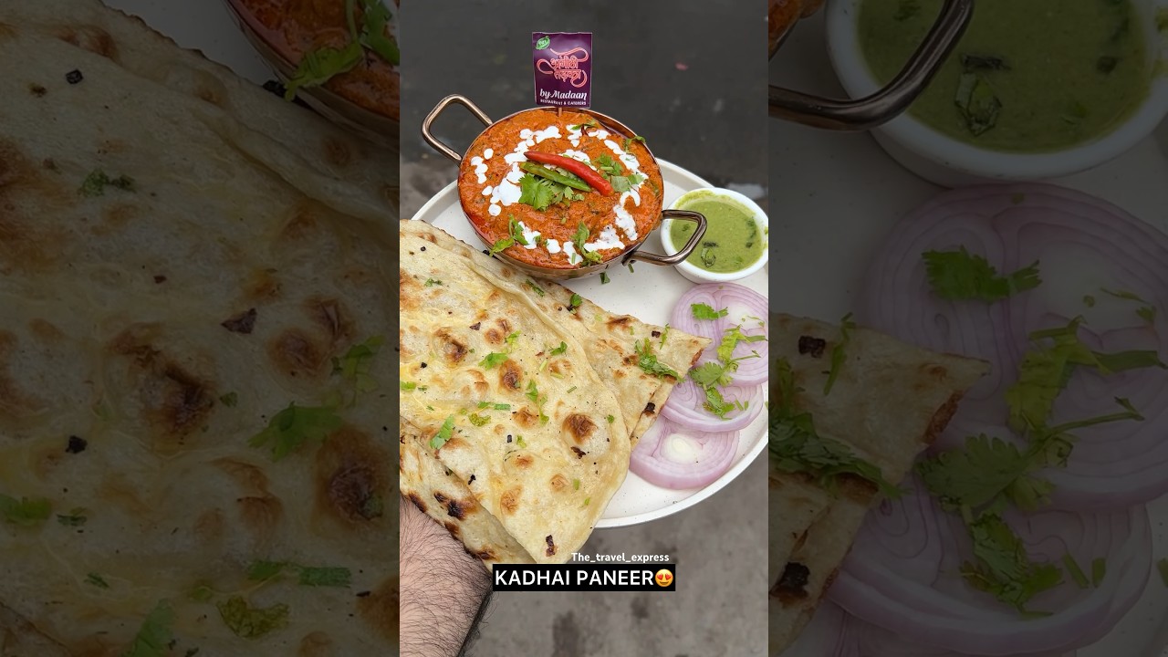 KADHAI PANEER😍 | Indian street food #shorts #viral #shortsvideo