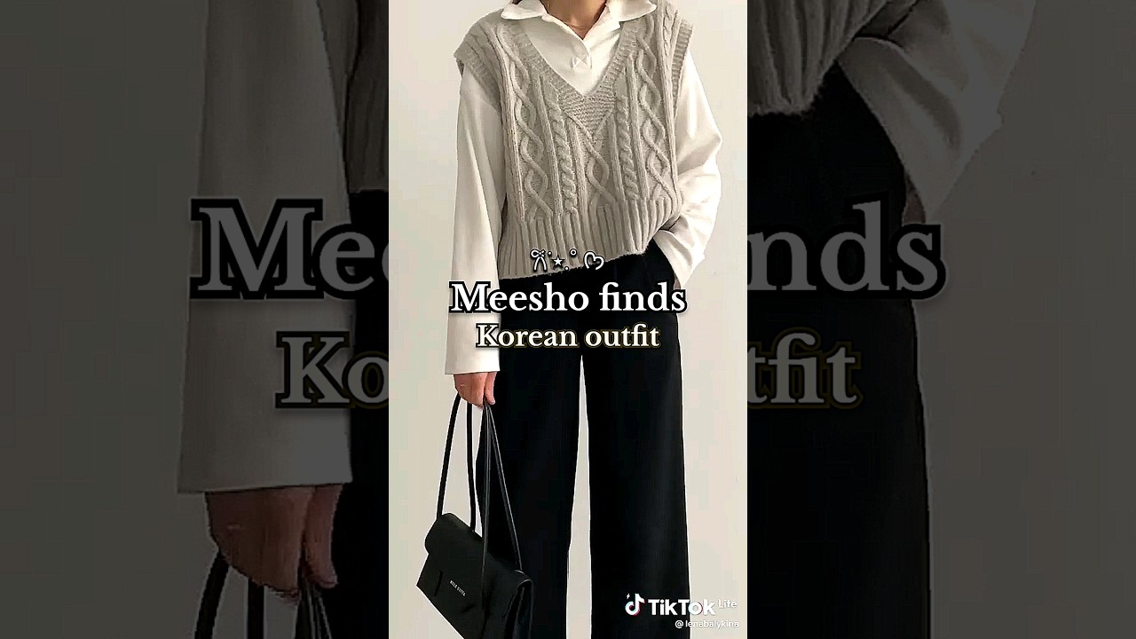 Korean outfit idea meesho | #meesho #fashion #aesthetic #shorts
