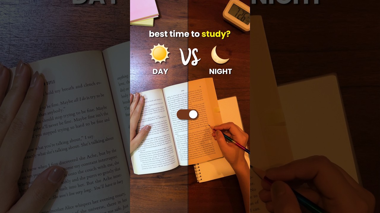 Best Time to Study 📚 Morning vs Night 🌞🌜 Boost Your Marks in Exams! 🚀 #studytips #motivation #exam