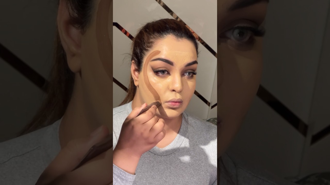 CLEAN HOLLYWOOD MAKEUP TUTORIAL #youtubeshorts #shorts #makeup #tutorial