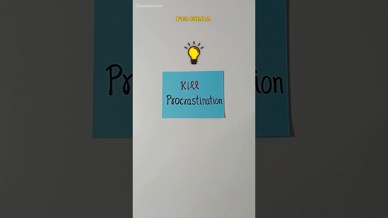 Follow this Tip to End Procrastination🔥| Study Tips and Techniques #studytips #exams