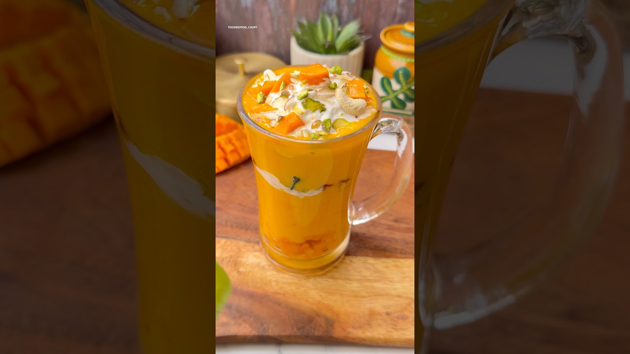 Famous Mango Mastani Recipe😍🥭#shorts #mango #trending
