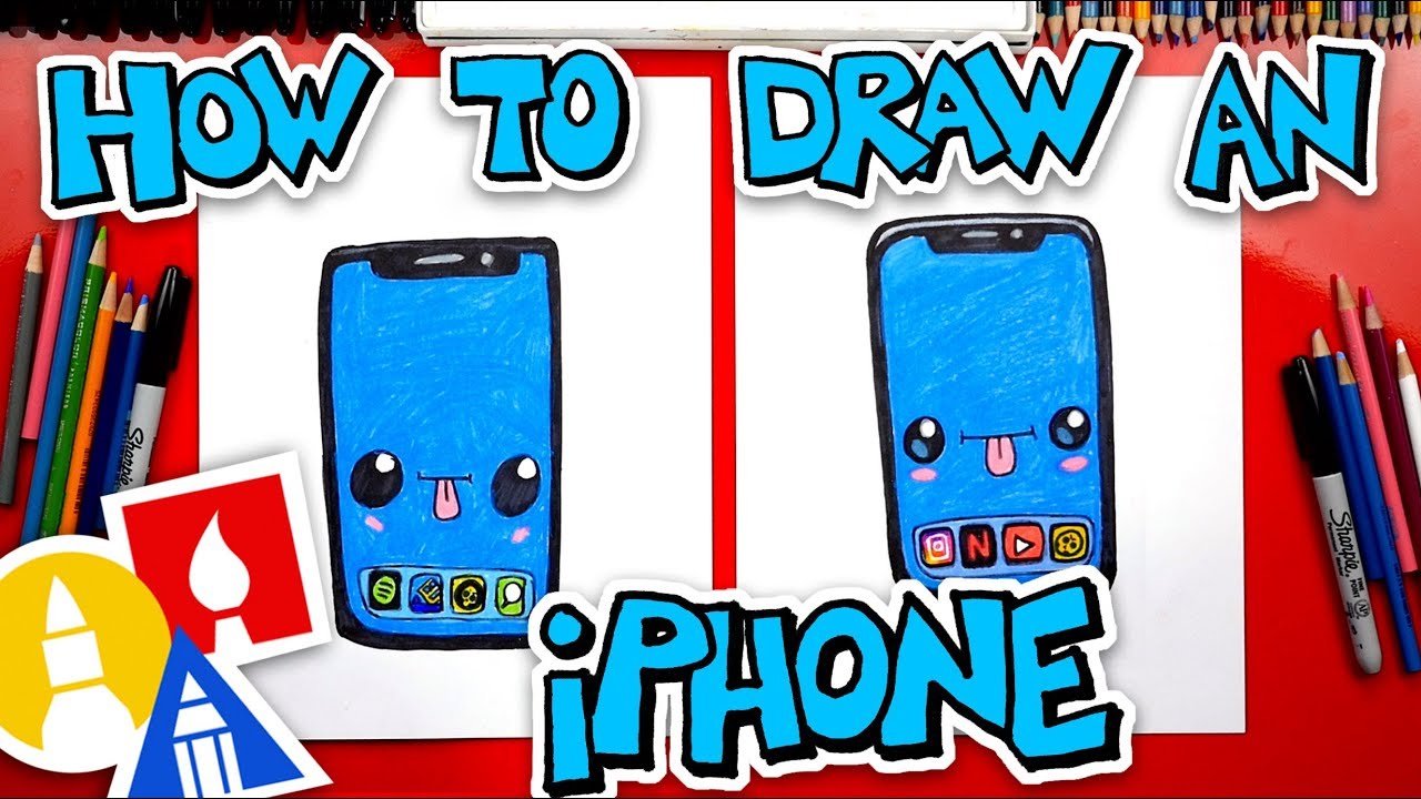 How To Draw A Funny iPhone
