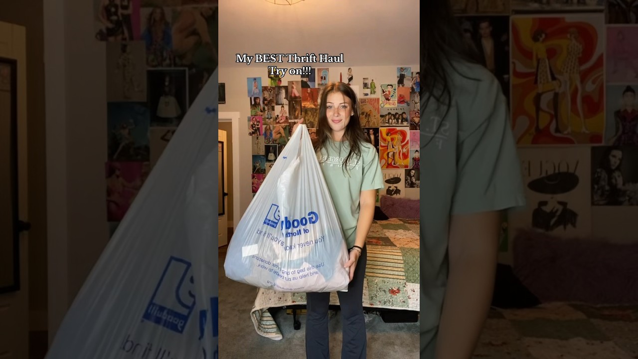 Y2K Thrift Haul !! #thrifting #y2k #vintage #thrifthaul #thriftstorefinds #shorts