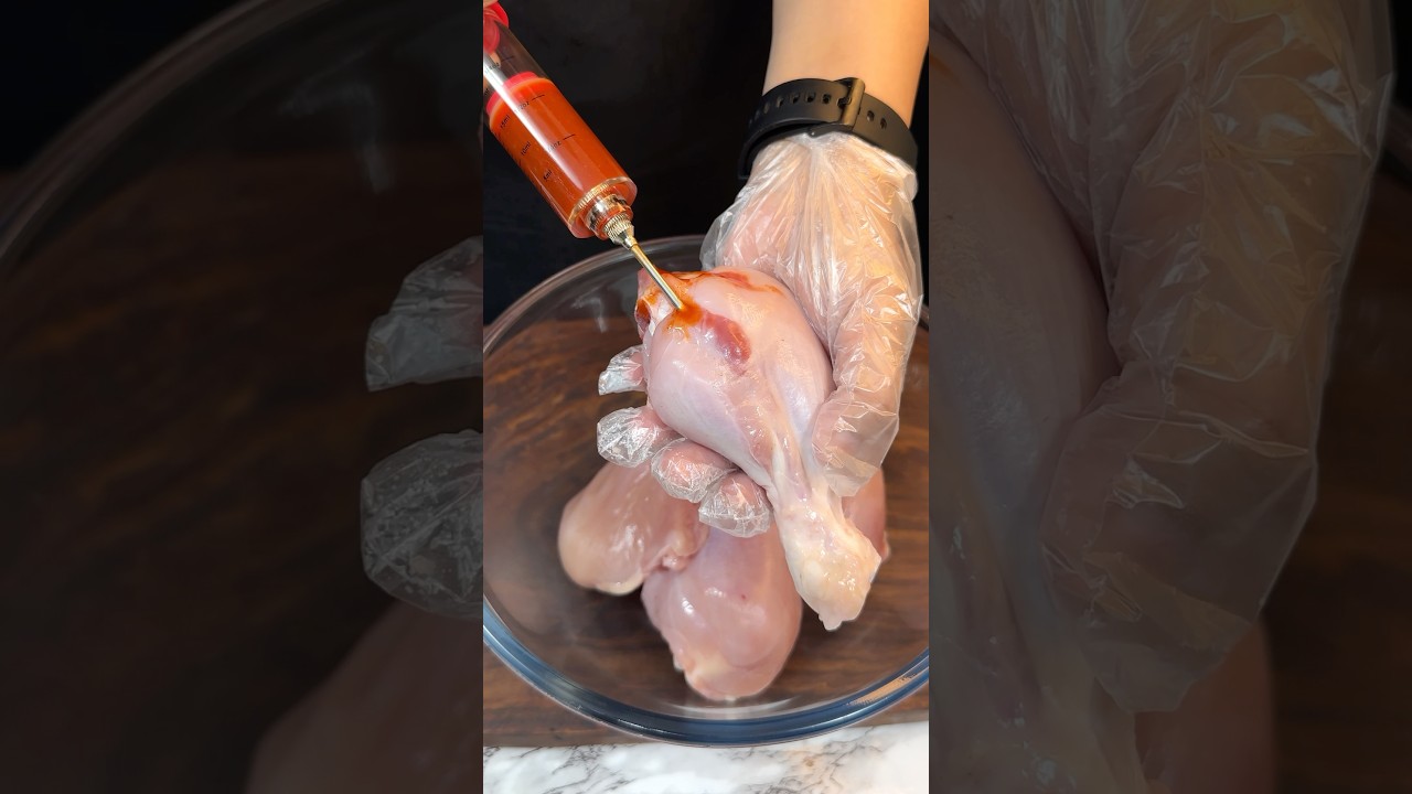 Infused Spicy Chicken ASMR Cooking || #shorts #food #cooking #recipe #indianasmrworld