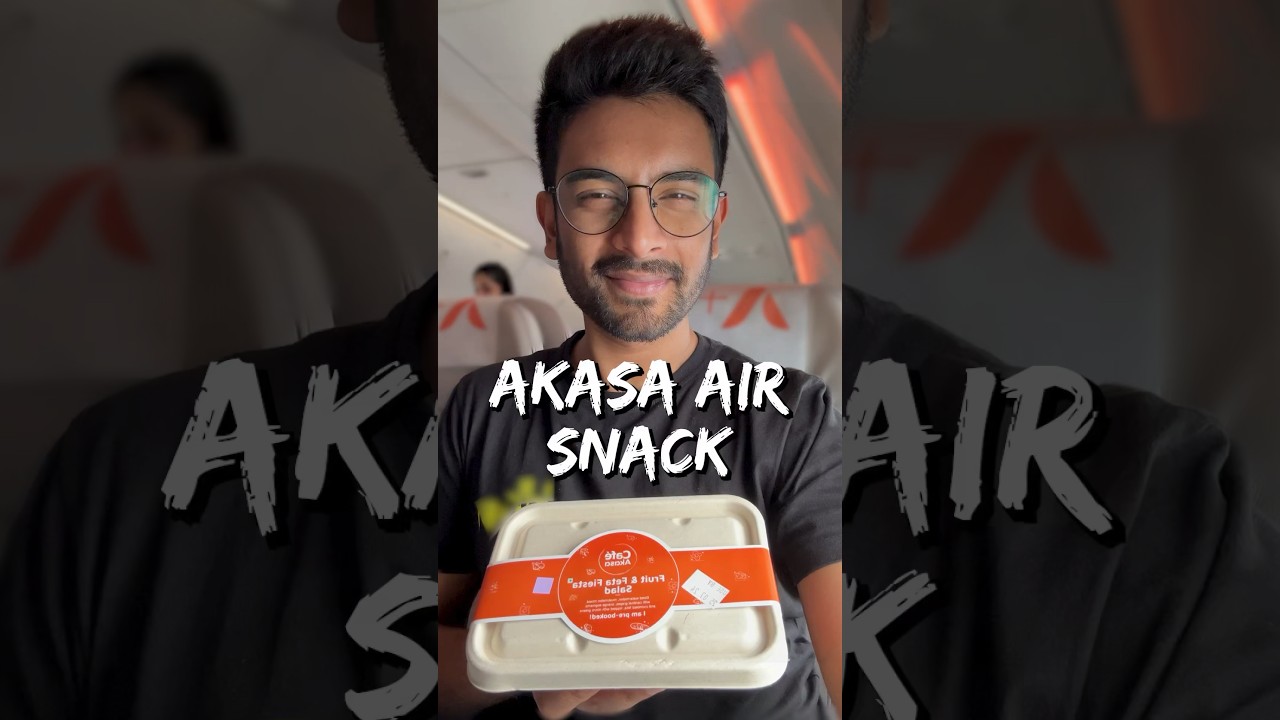 Dining In The Sky: Akasa Air Food Review! ✈️🥭🍽️