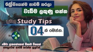 යාලුවොන්ට වඩා වැඩිම ලකුණු ගන්න – Study Tips by BioApi- 4 Best Tips for get Highest marks at any Exam