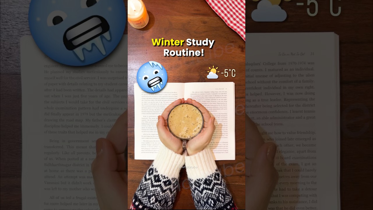 How to Study in Winters ❄️ Without Feeling Sleepy 🔥| #studytips #studymotivation #exam #motivation