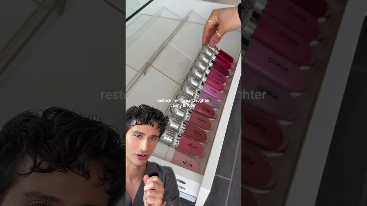 SHOCKING: 11 year-old’s vanity restock #dermreacts #skincare #makeup #asmr #restock