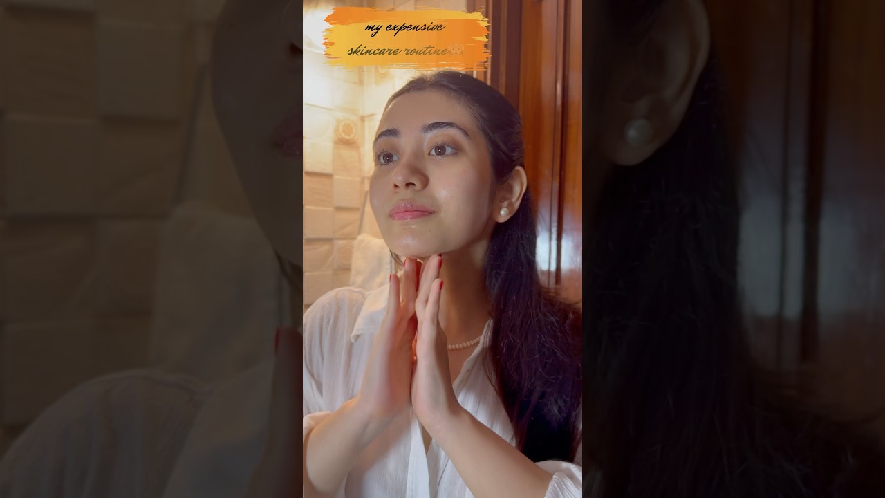 my expensive skincare routine🤑😍 #skincare #skin #homemade #indianskincare