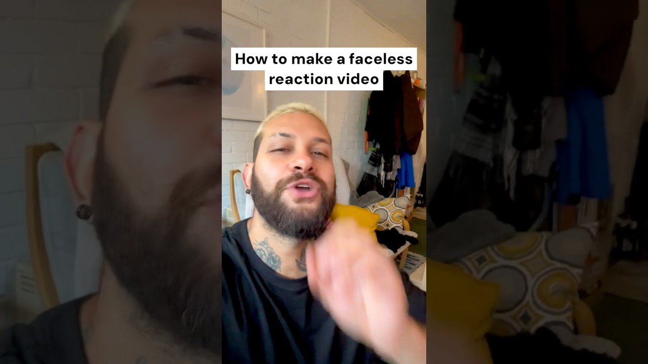 How to make faceless reaction videos on your phone | Make reaction videos without being on camera