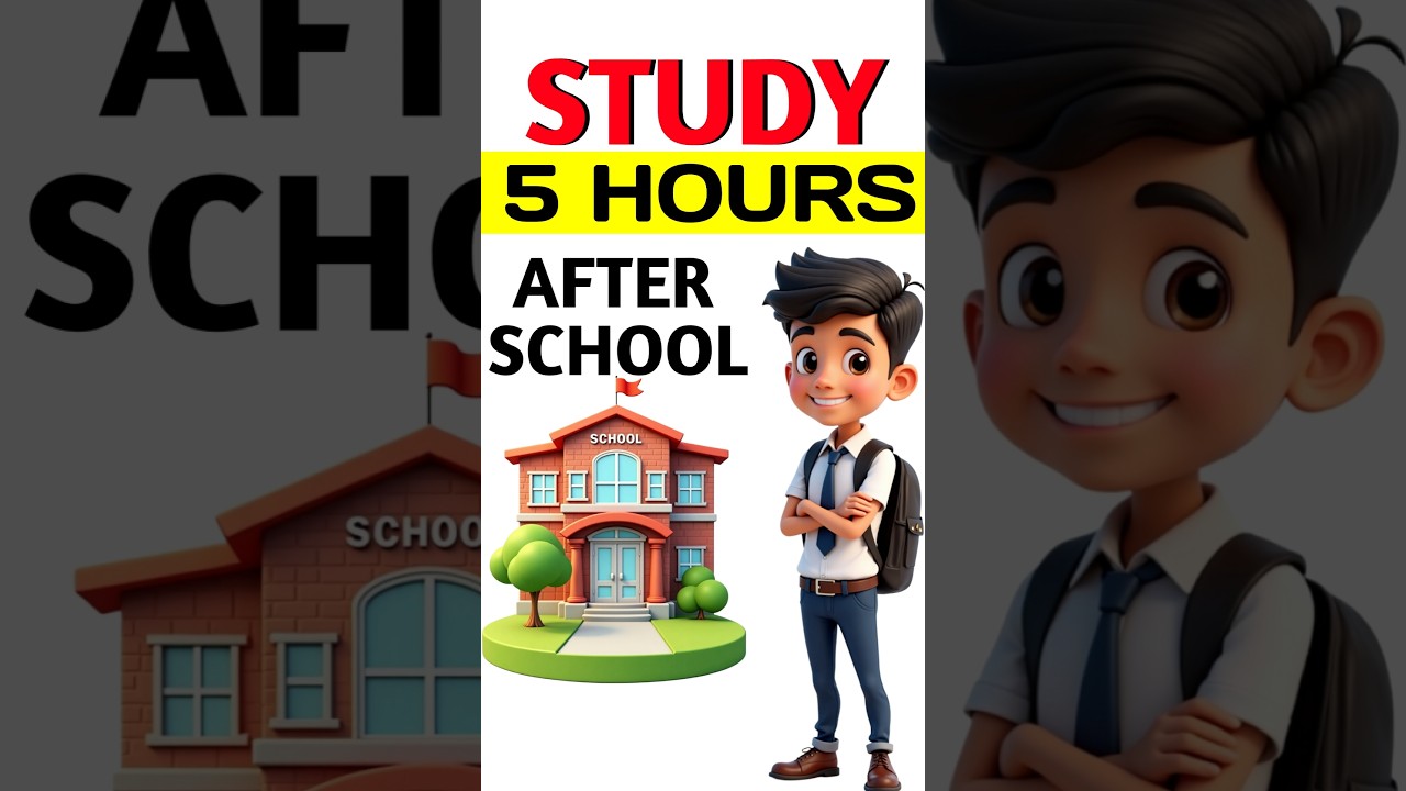 5 Hours Study After School 📚 #shorts #studytips #students