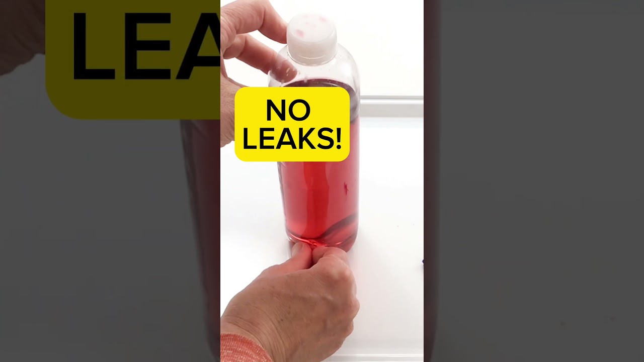 Make holes in a bottle that don’t leak