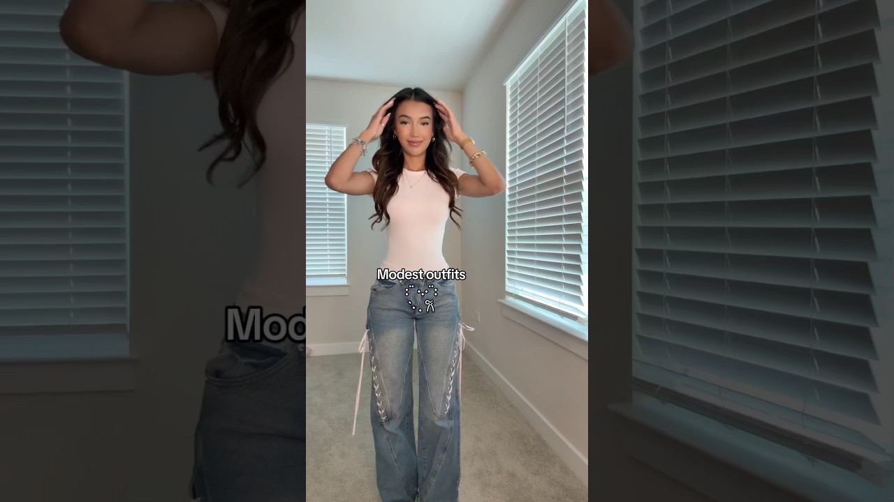 The last outfit is my fave☺️🩰✨#modestfashion #outfitideas #ootd #schooloutfits l