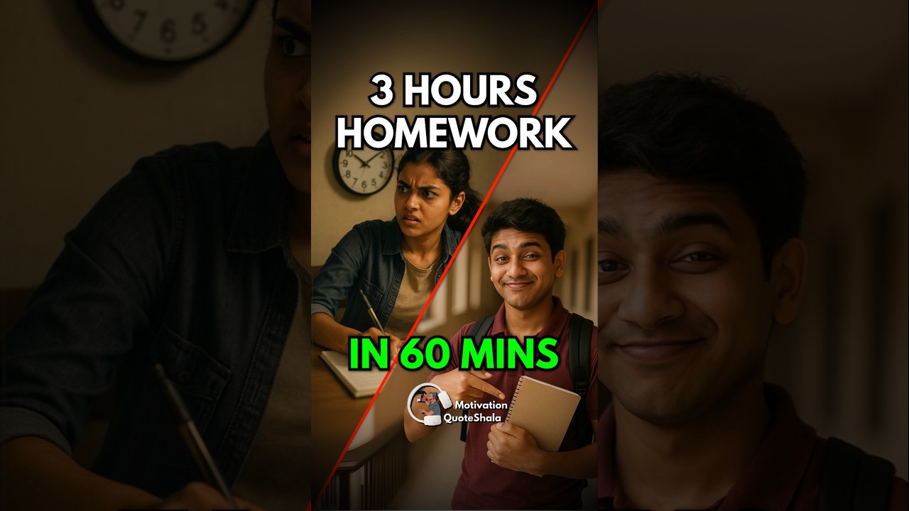 1 SECRET! 😮 Topper’s HOMEWORK ROUTINE 🔥 #studytips