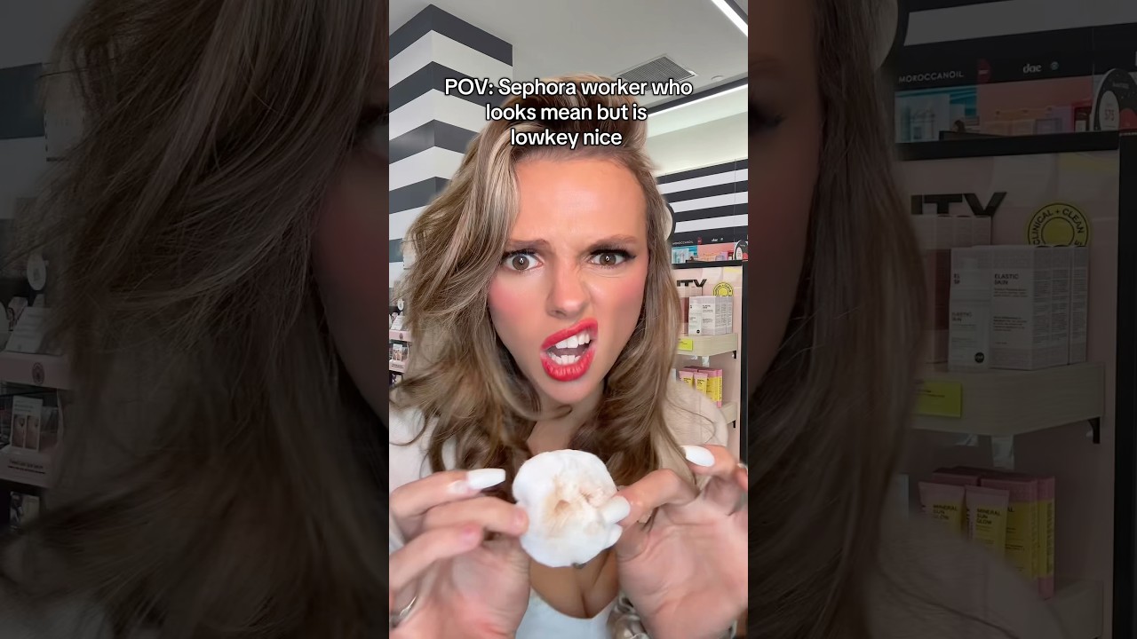 Why are they so intimidating? #pov #sephorakid #sephorakids #makeup #sephora #skincare #skit