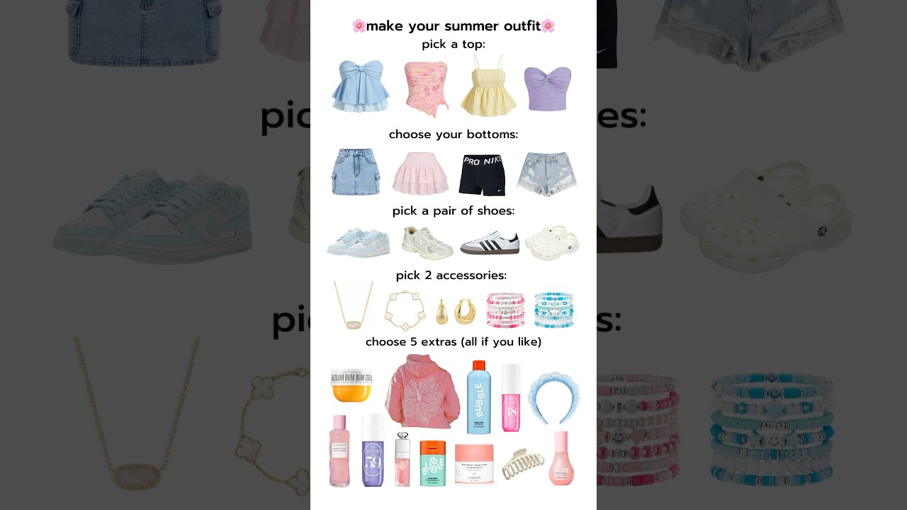 make your summer outfit!! // @fiImedbyava // #outfit #shorts #trending #preppy