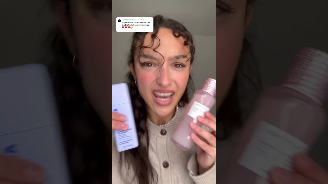 Vous prononcer comment les produits Byoma ? 💜 *produits offerts* #strass #byoma #skincare