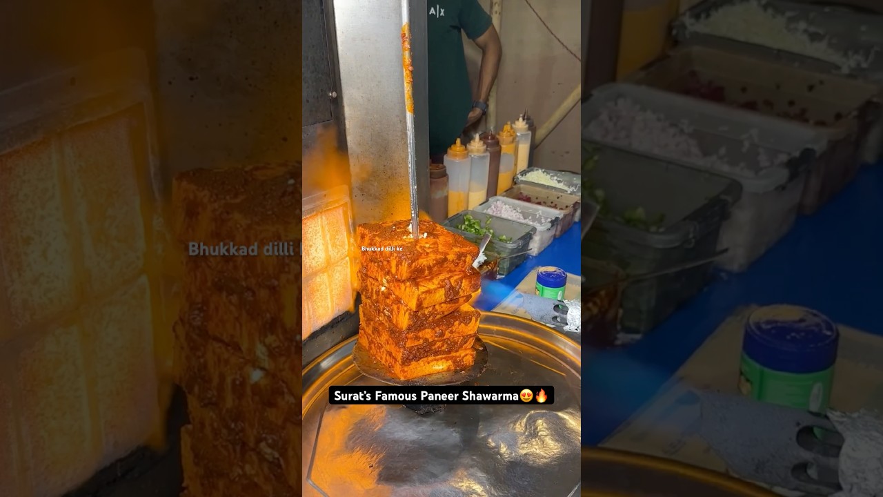 Surat’s Famous Paneer Shawarma😍🔥|| Indian Street Food
