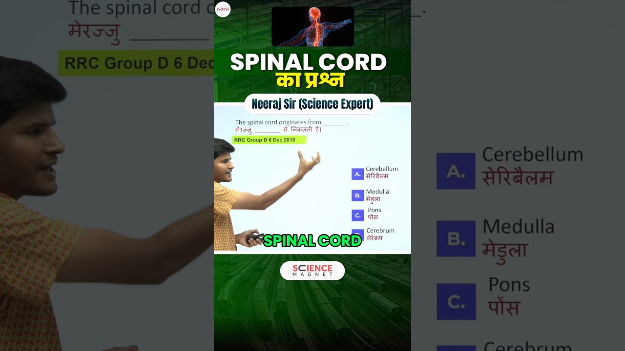 Science – Spinal Cord का Question #sciencemagnetshort #neerajsir