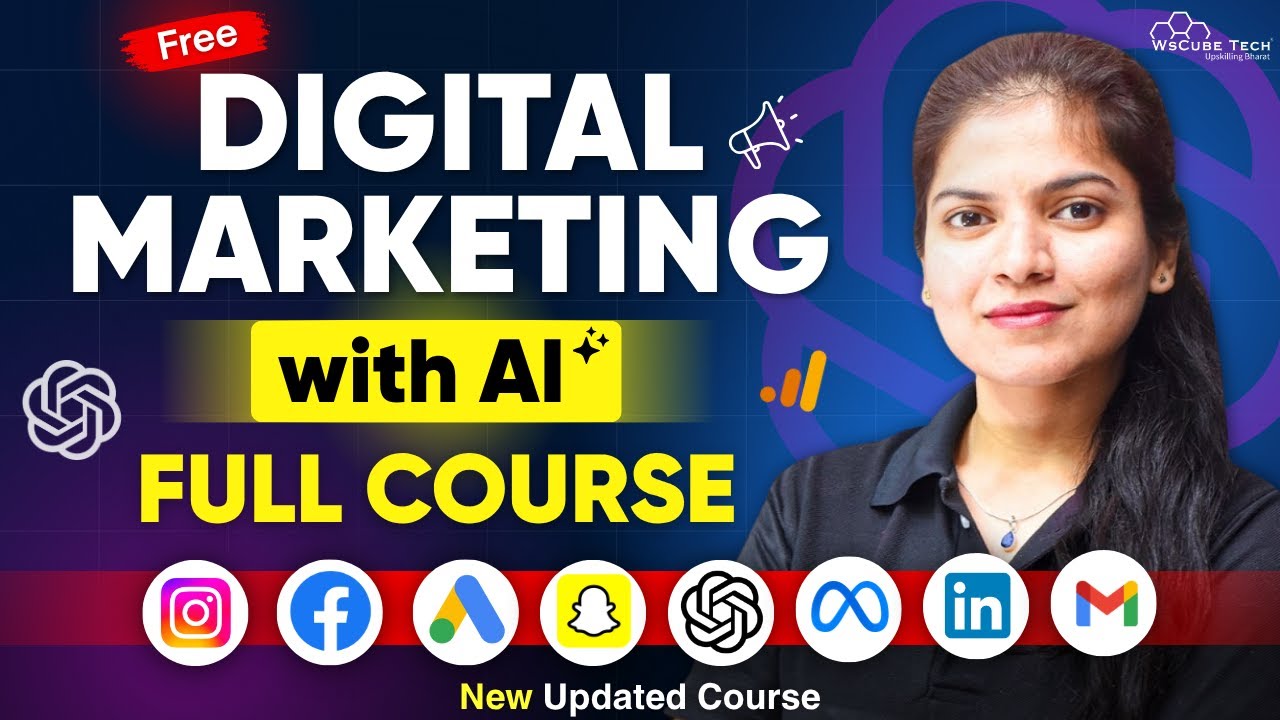 Digital Marketing with AI Full Course for Beginners in 4 HOURS – 2025 Updated [No Experience Needed]