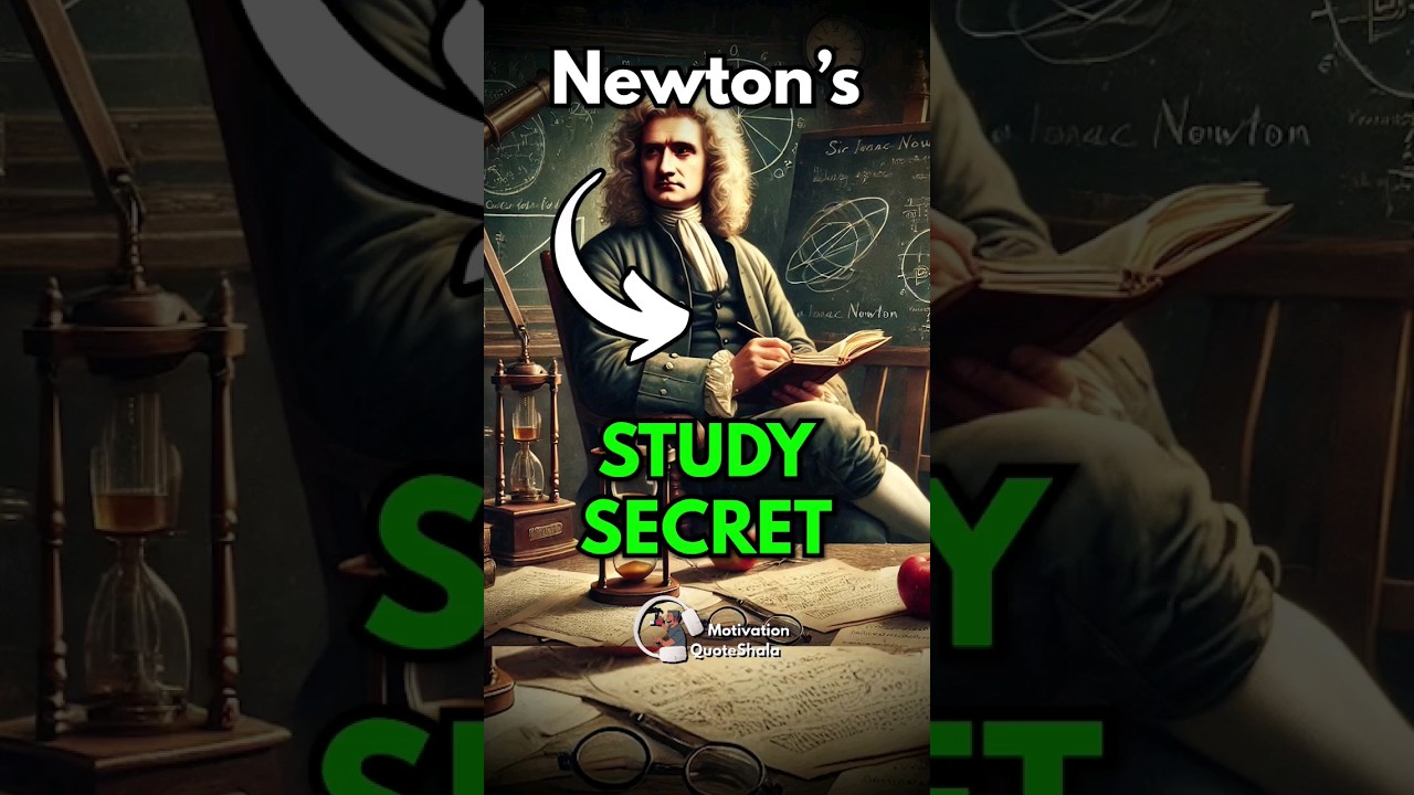 Isaac Newton’s 1 Secret Study Routine 🔥 Study Tips for Students #studytips #studymotivation