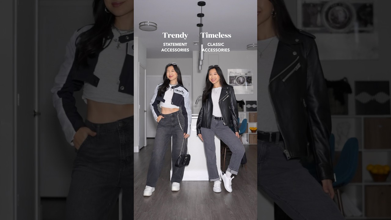 TRENDY or TIMELESS? 🖤 sub for more outfit ideas 💡 #outfitidea #howtostyle #thisorthat #fallfashion