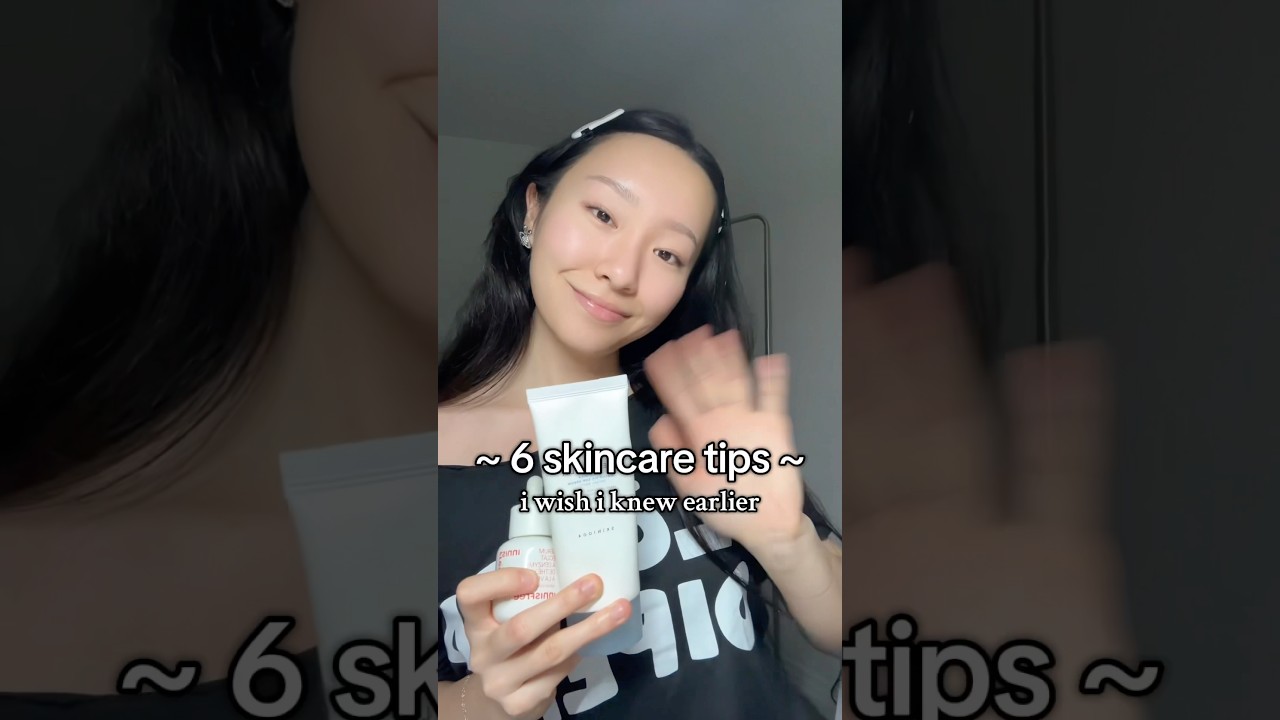 my skincare routine/ 6 skincare tips i wish i knew earlier !!! #skincare #skincareroutine #acne