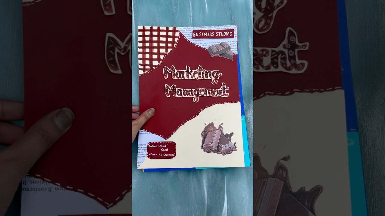 Marketing management of chocolate business studies class12 project