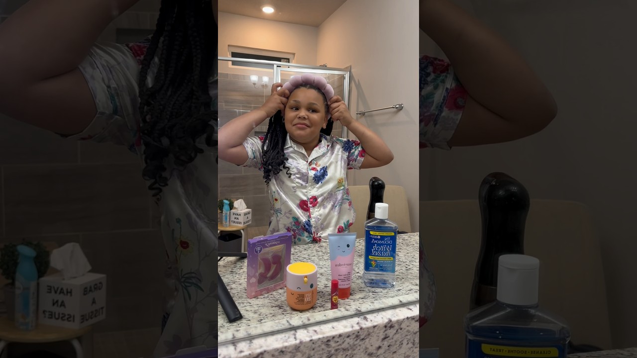 Our 9yr old’s nighttime skincare routine