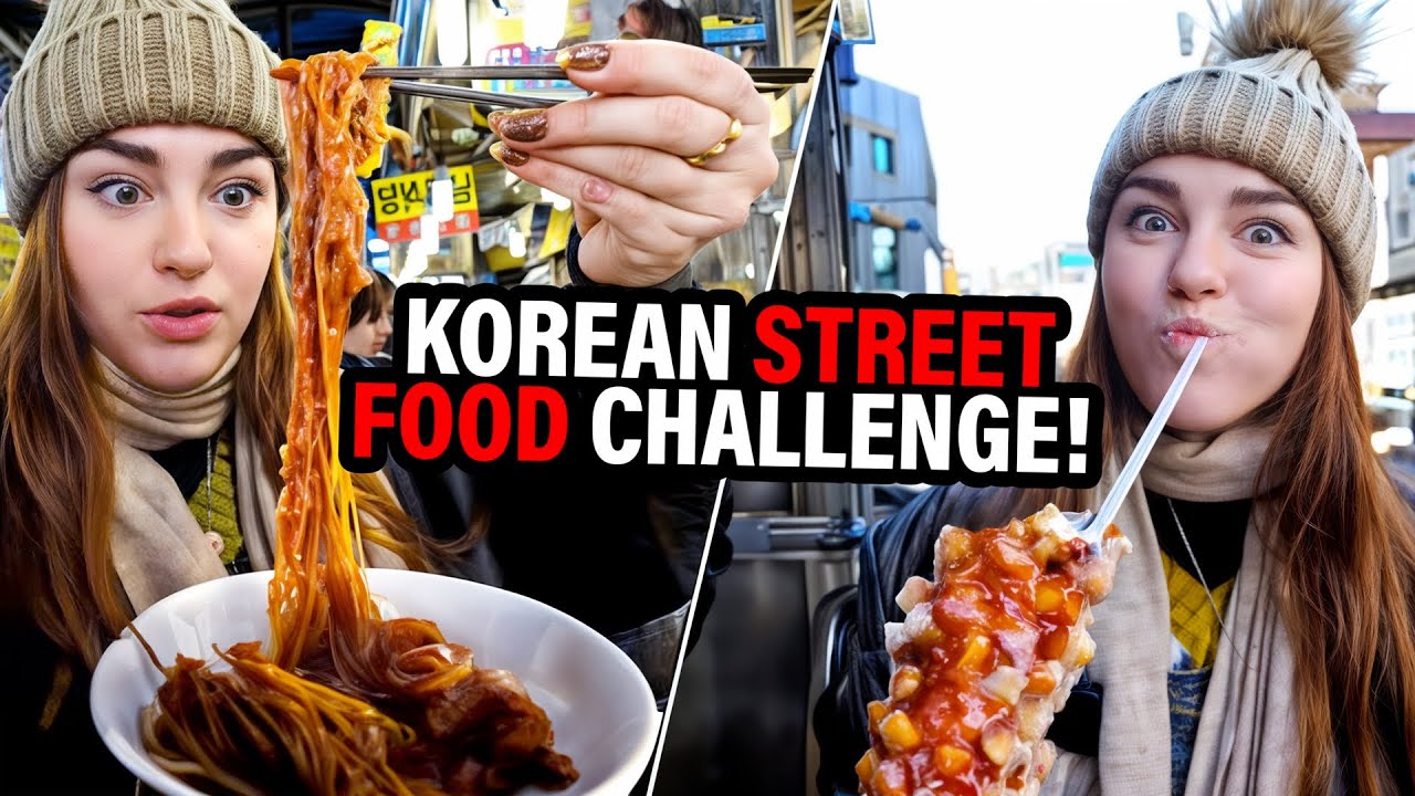 I Only Ate Street Food for 24 Hours in Seoul, South Korea!