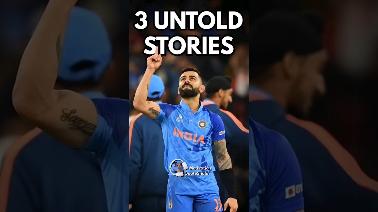 Virat Kohli’s 3 Secrets Rules of Success 🔥 Motivational Story #motivationalvideo