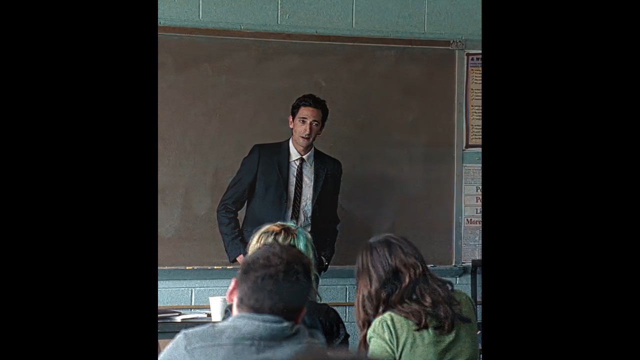 He’s A Great Teacher 🤌 | Detachment Movie Sad Edit | Song – Kamin (Slowed) #edit #shorts