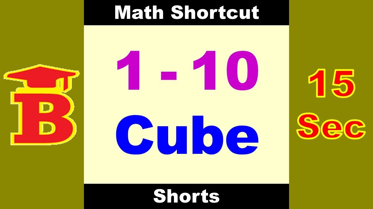 1 to 10 Cube Trick
