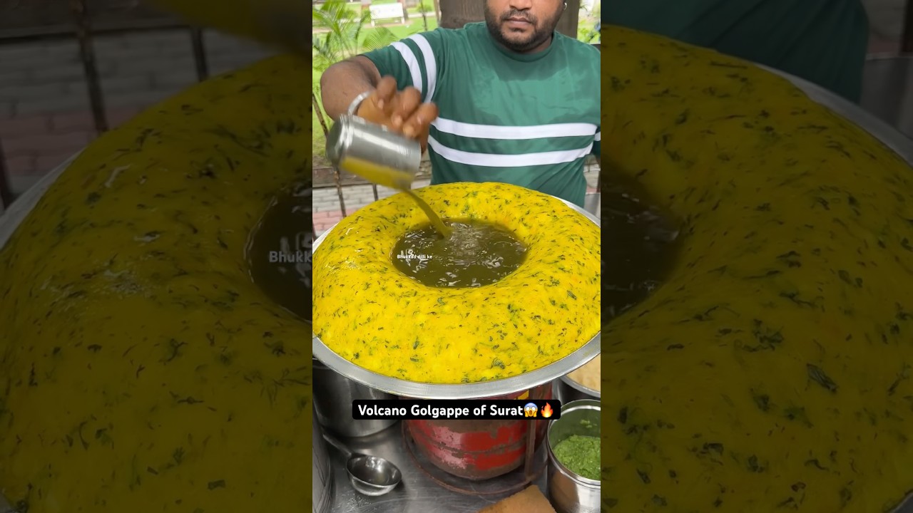Volcano Golgappe of Surat😱🔥|| Indian Street Food