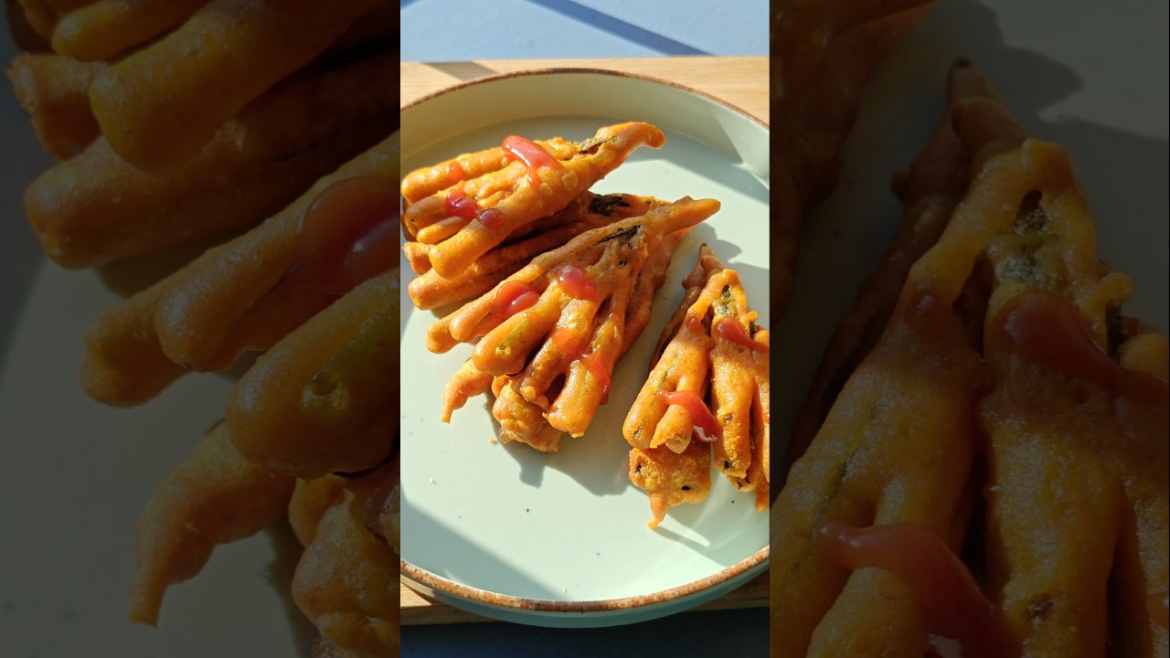 Crispy Kurkuri Bhindi Recipe😍 | Quick Indian Snack Idea #shorts #bhindi #viralvideo #shortsfeed