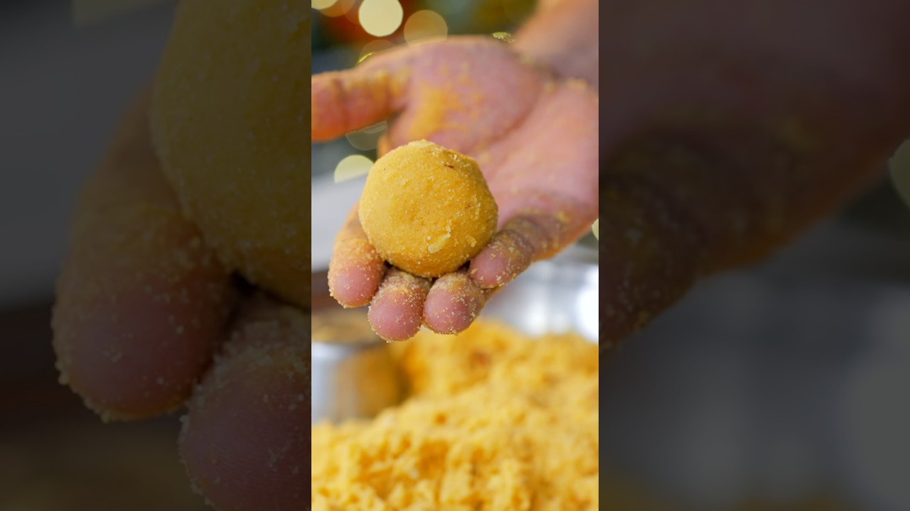 Besan milk laddu Recipe – old style Recipe #bharatzkitchen #food #cookingrecipes