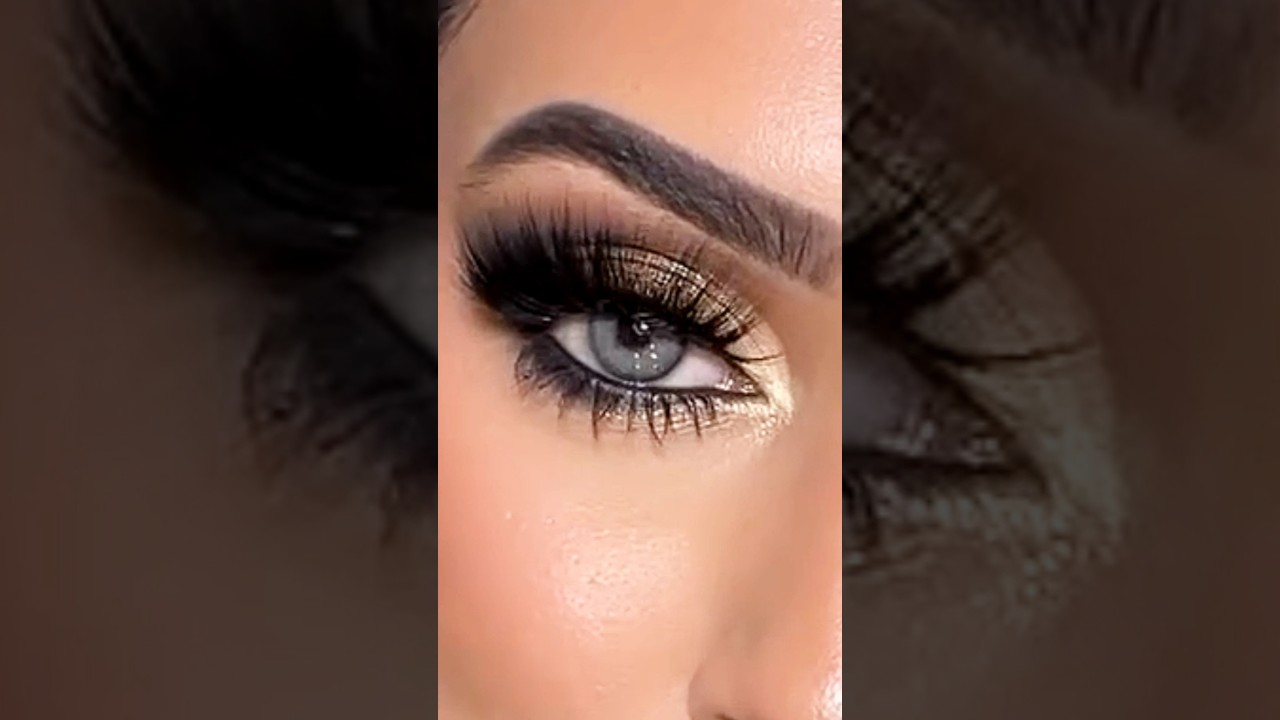 How to Create Golden Black Eye Makeup – Tutorial