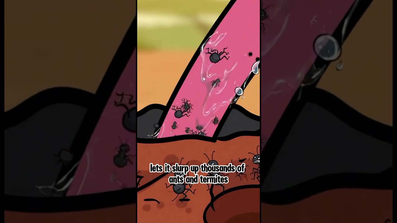 Why Anteaters Have Tongues Longer Than Their Bodies#ScienceFacts, #ScienceAnimation,